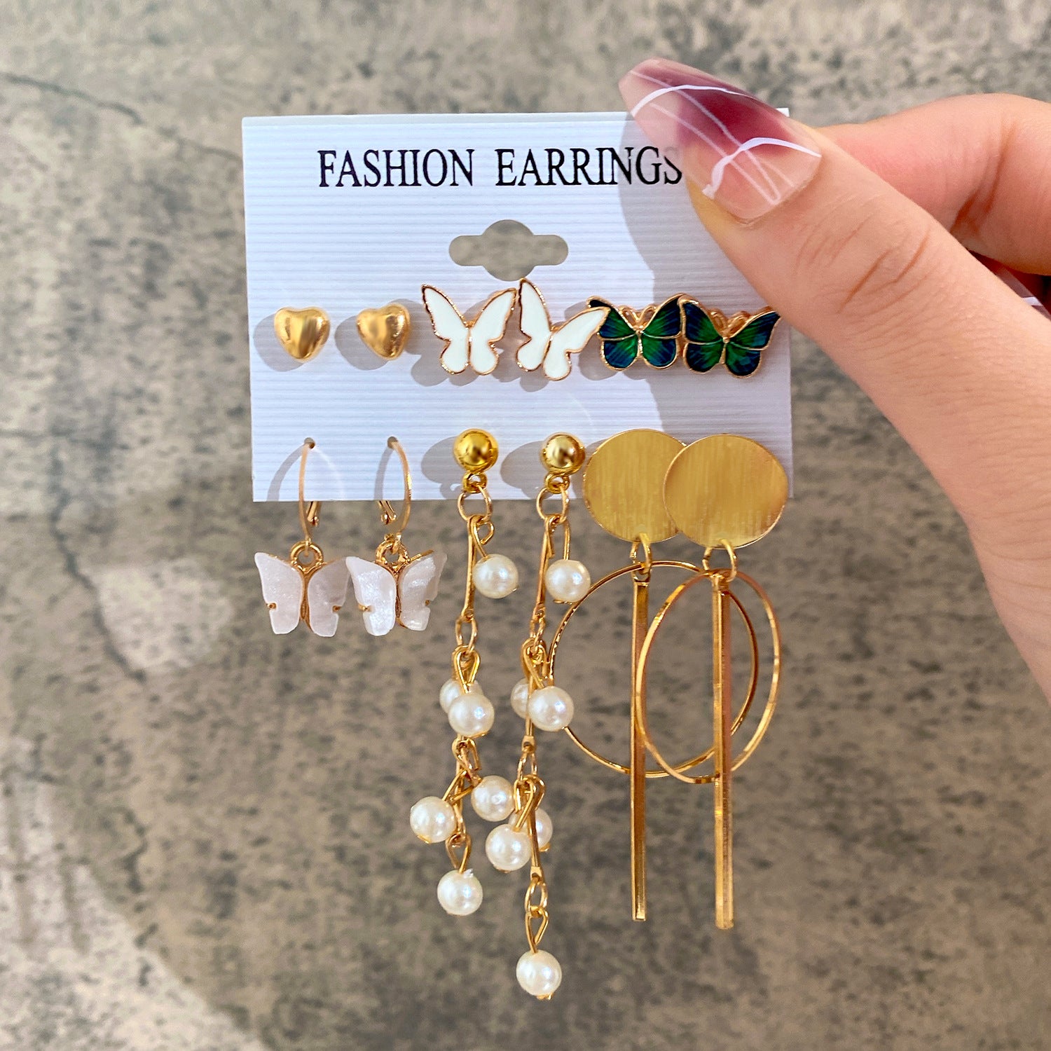 Wholesale Alloy Pearl Earring Set