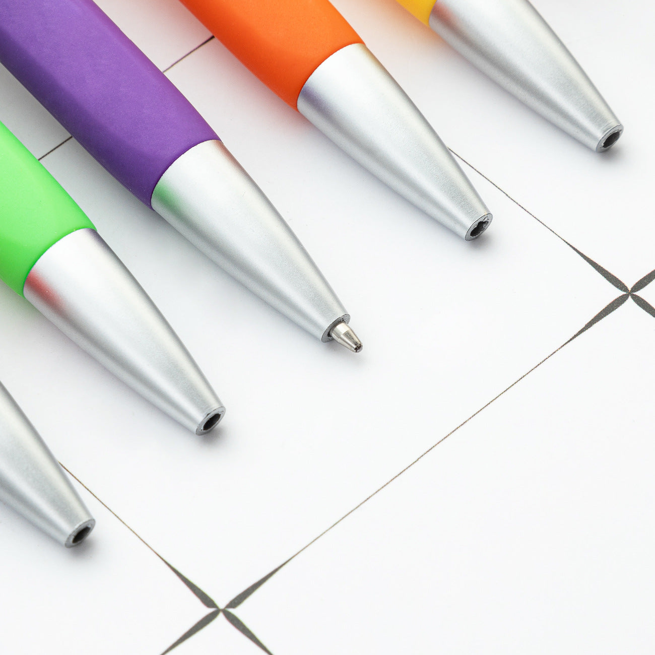 Wholesale Color Spray Glue Push-button Customizable Plastic Ballpoint Pens