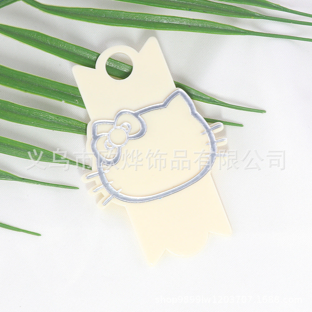 Wholesale 10pcs Blank DIY Acrylic Nameplate FlatBack