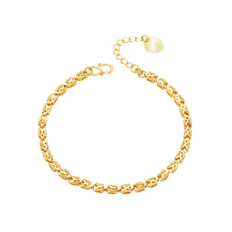 Wholesale Alloy Gold-plated High-end Fashion Simple Retro Temperament Bracelet