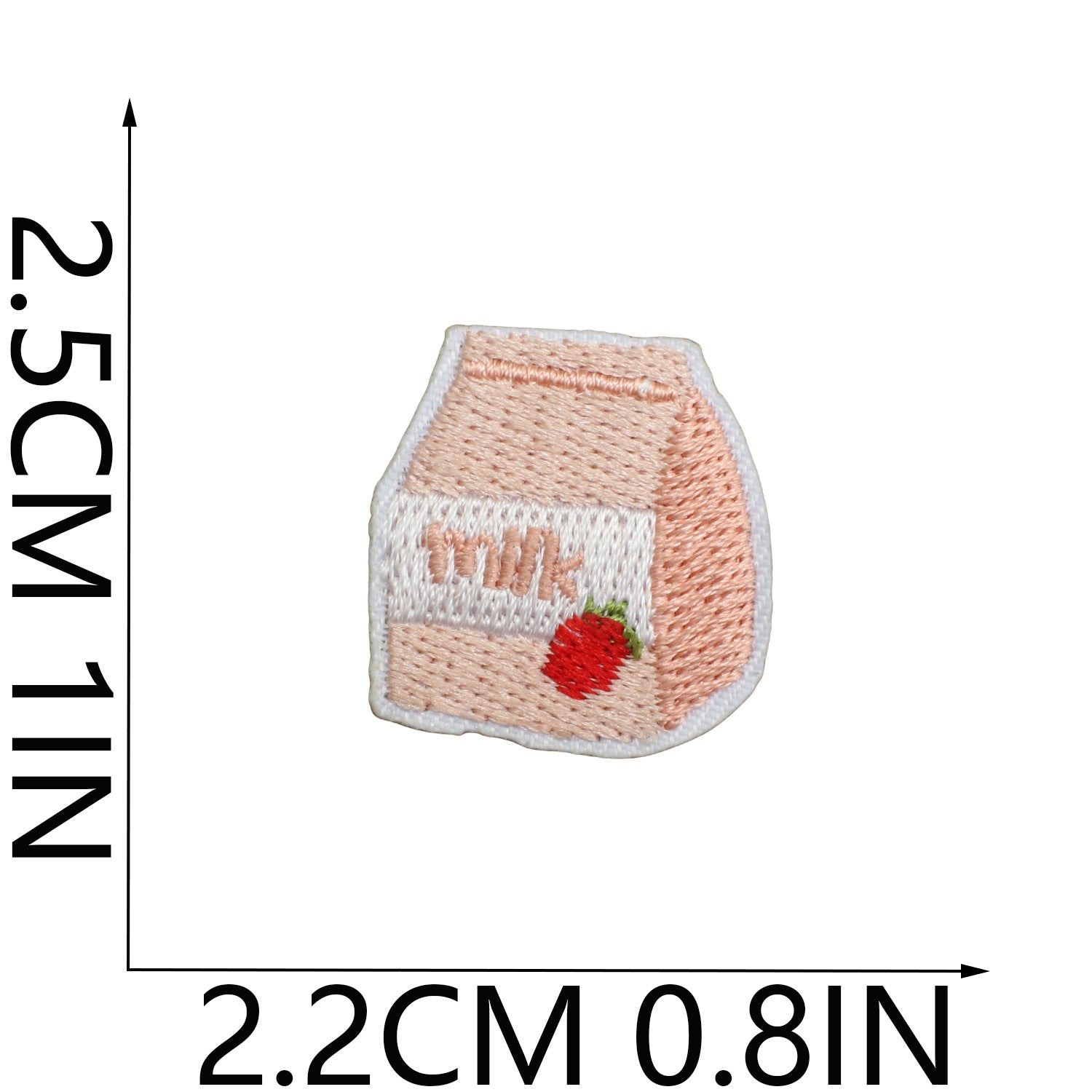 Wholesale Drink Cup Cow And Rice Ball Embroidered Iron On Patch Card Set For Clothing DIY Chic Accessory