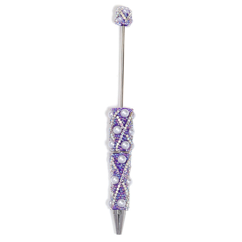 Wholesale 5pcs Heavy Industry Full Diamond Pearl Chain Beaded Pen DIY