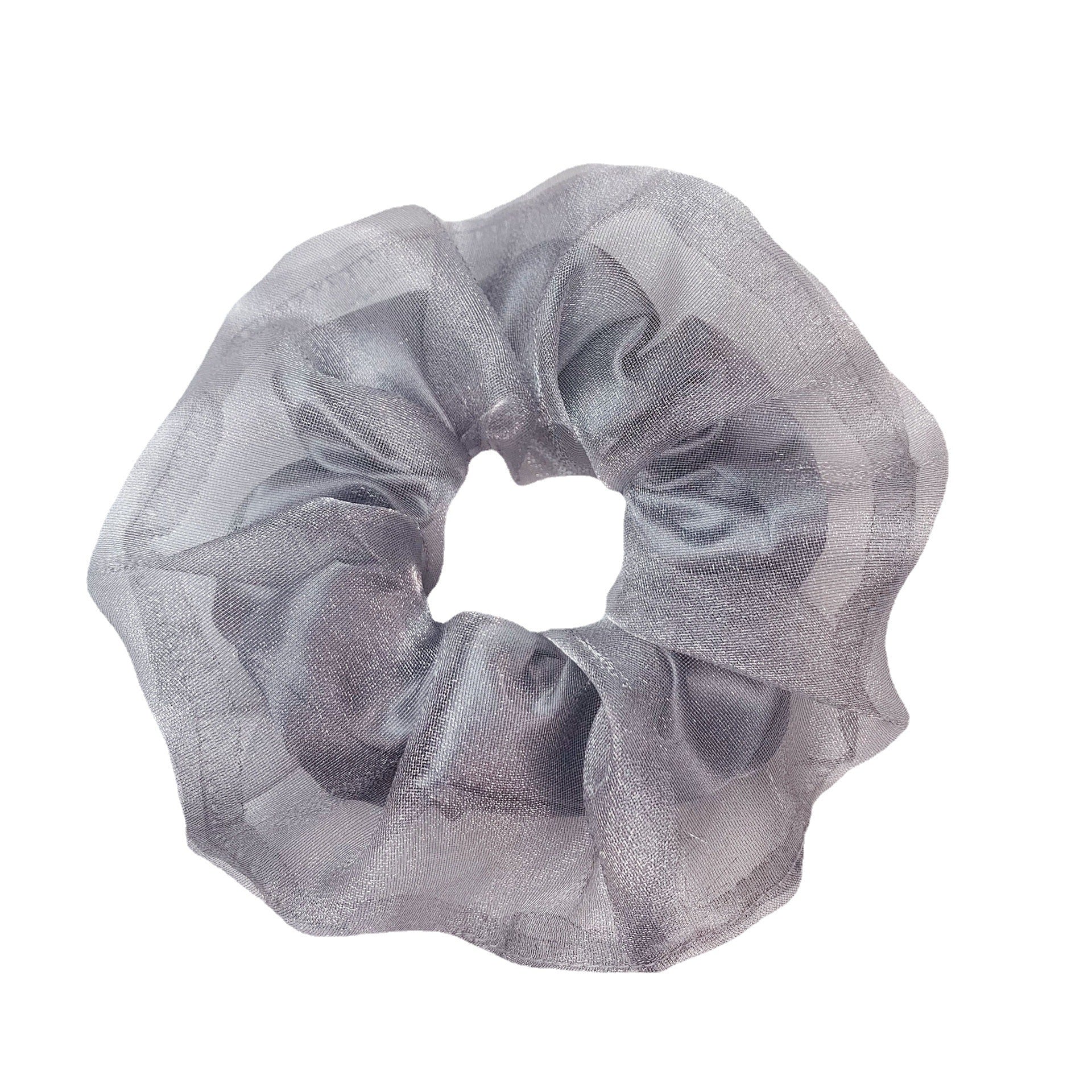 Wholesale Fabric French Double Mesh Large Intestine Hair Ties