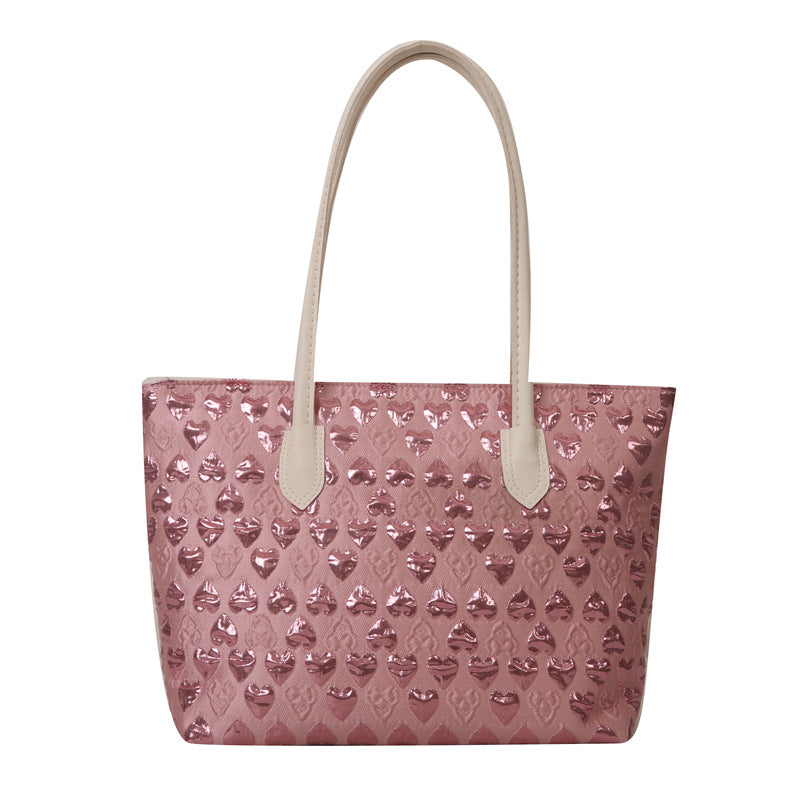 Wholesale Love Leather Large Capacity Tote Bag Handbag