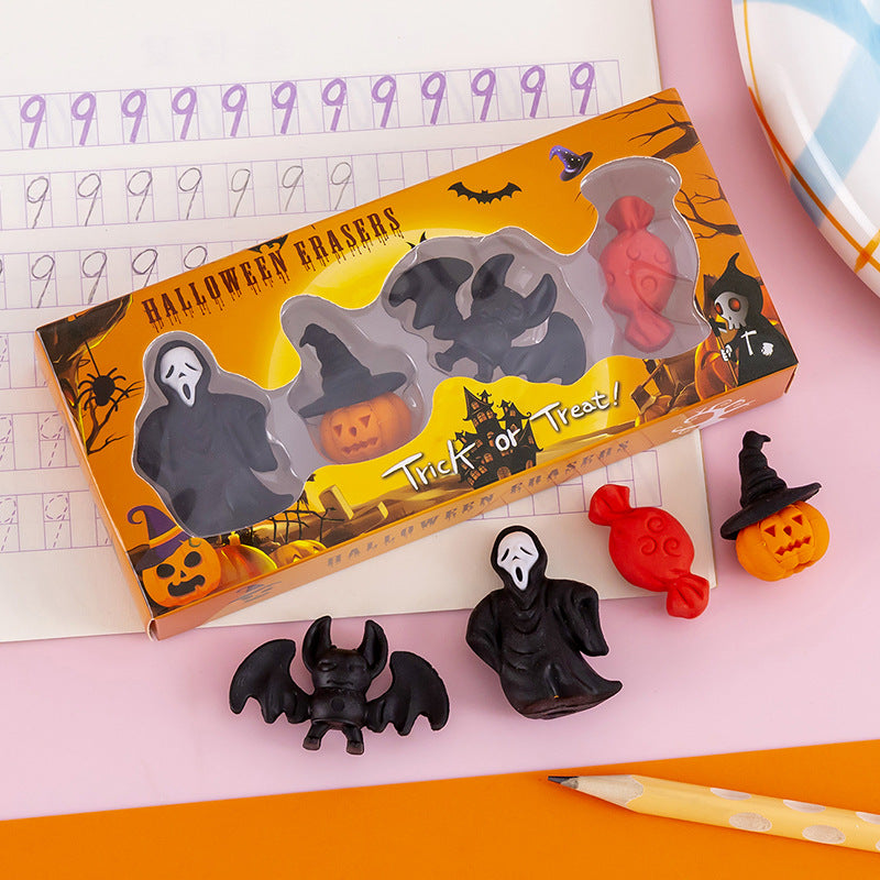 Wholesale Halloween TPR Eraser Combination Set