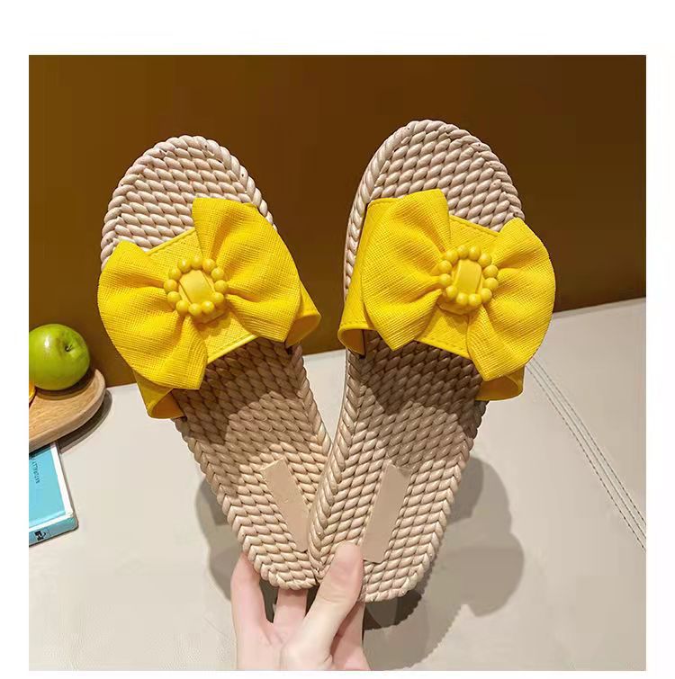Wholesale Fashionable and Versatile Indoor and Outdoor Thick-soled Non-slip Low-heeled Mid-heeled Slippers