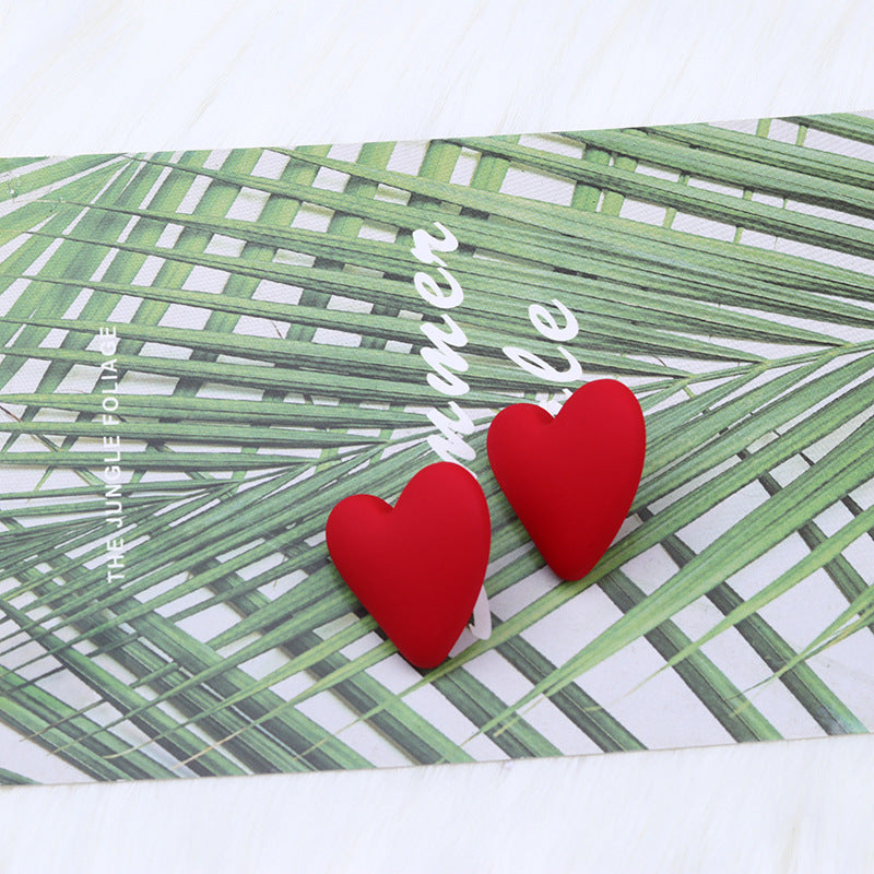 Wholesale Valentine's Day 18 Colors Small Heart Valentine's Day Acrylic Earrings