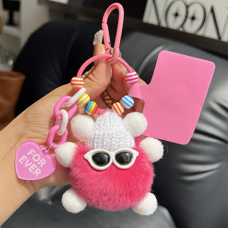 Wholesale Wholesale cute Rex rabbit fur briquettes bag pendants