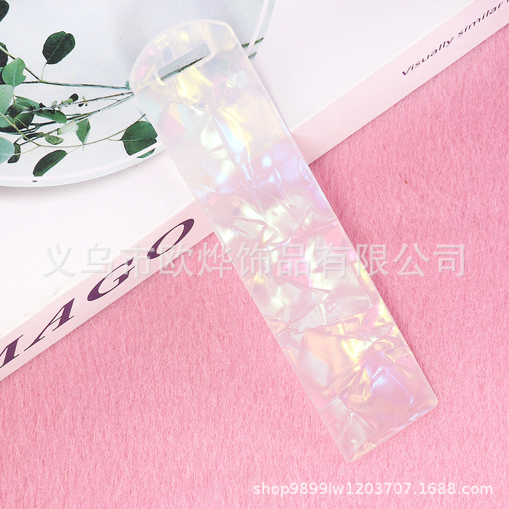 Wholesale 10pcs New Blank Glitter Acrylic Bookmark Di Pendant Card Bookmark