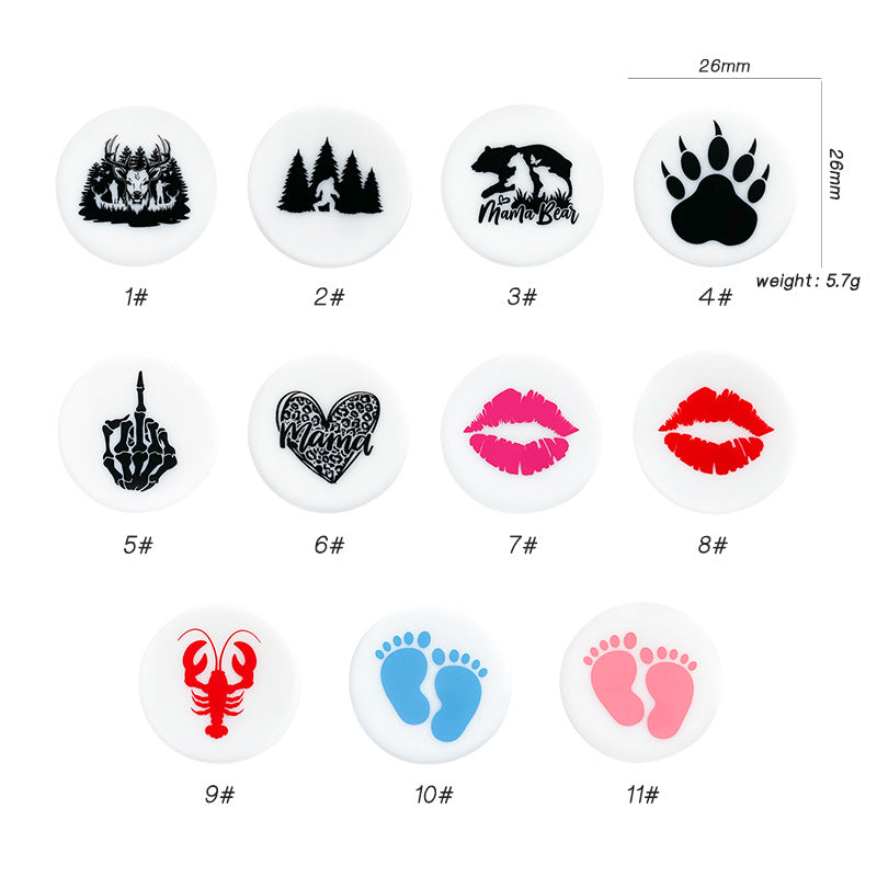 Wholesale 100PCS Glow in The Dark DIY Silicone Beads