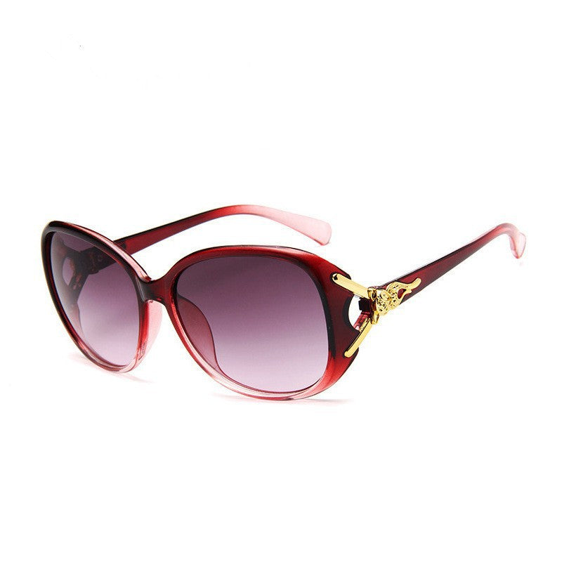 Wholesale 2025 new ladies sunglasses trendy fashion large frame sunscreen sunglasses holiday vintage sunglasses