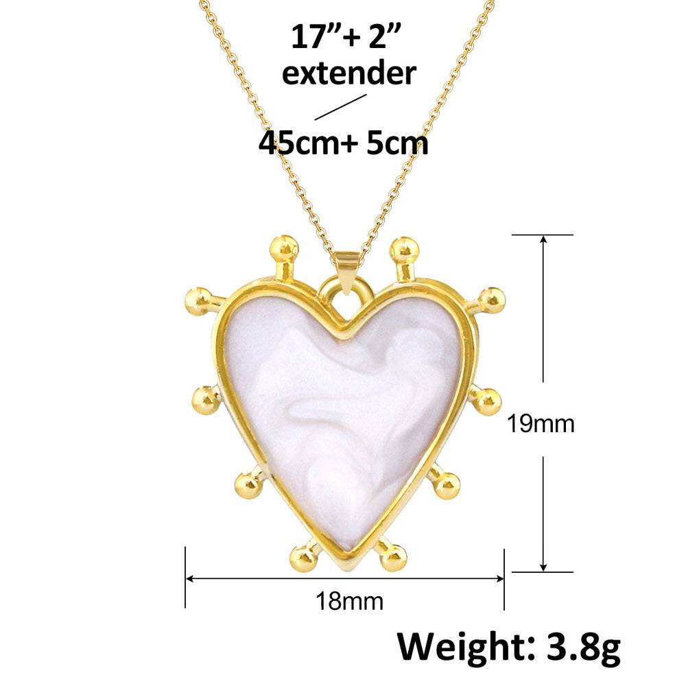 Wholesale Gradient Butterfly Heart Turtle Bee Small Animal Pendant Necklace Fashion Accessory Gift For Boutique Resale