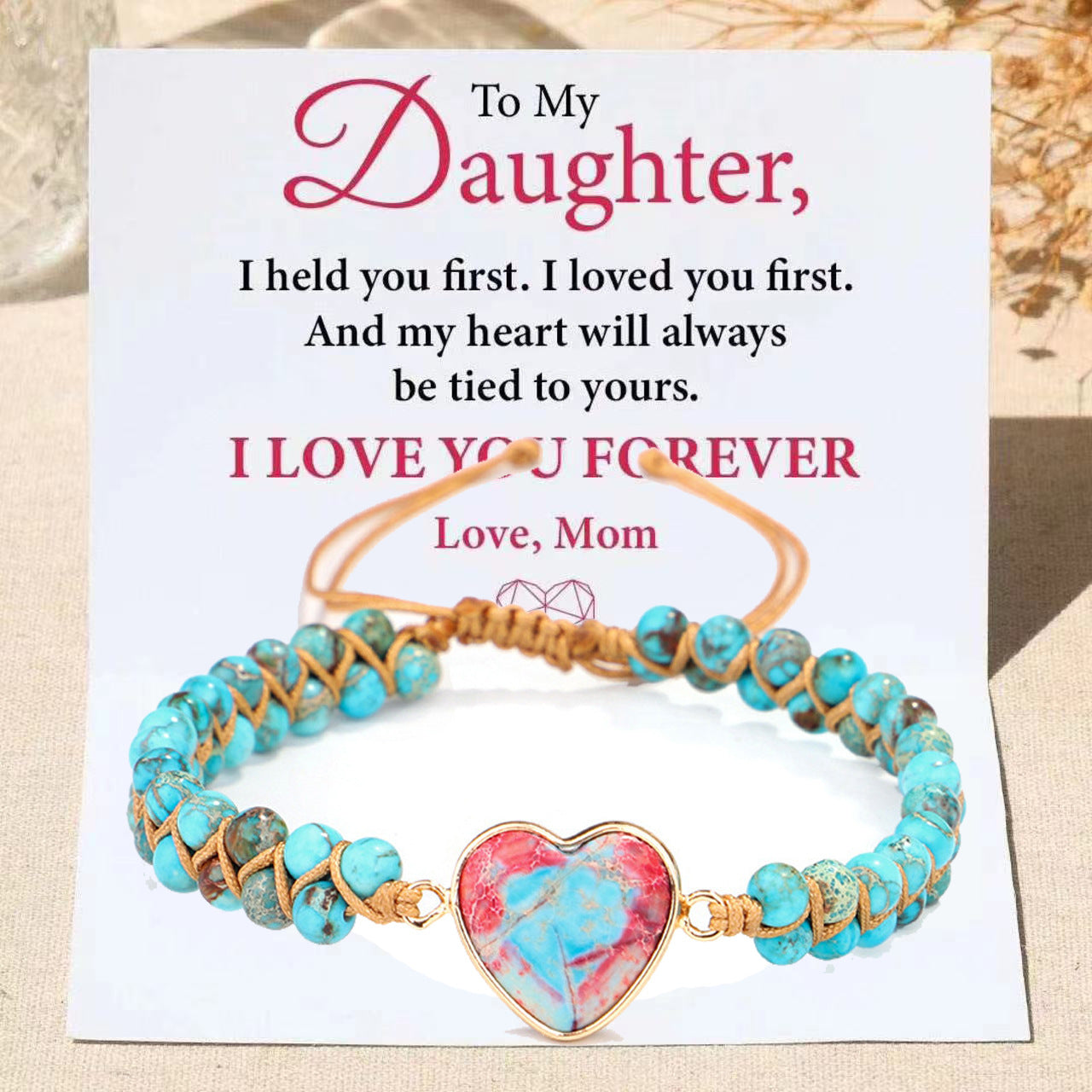 Wholesale Heart Pendant Bracelet Double Braided Friendship Bracelet