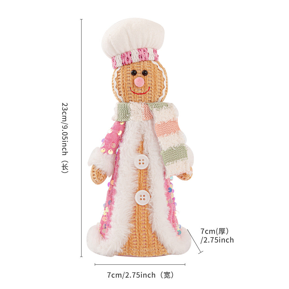 Wholesale Christmas Doll Knitted Pointed Hat Sitting Decoration