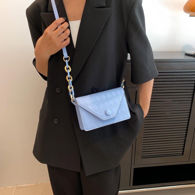 Wholesale PU Candy Color Shoulder Diamond Bag