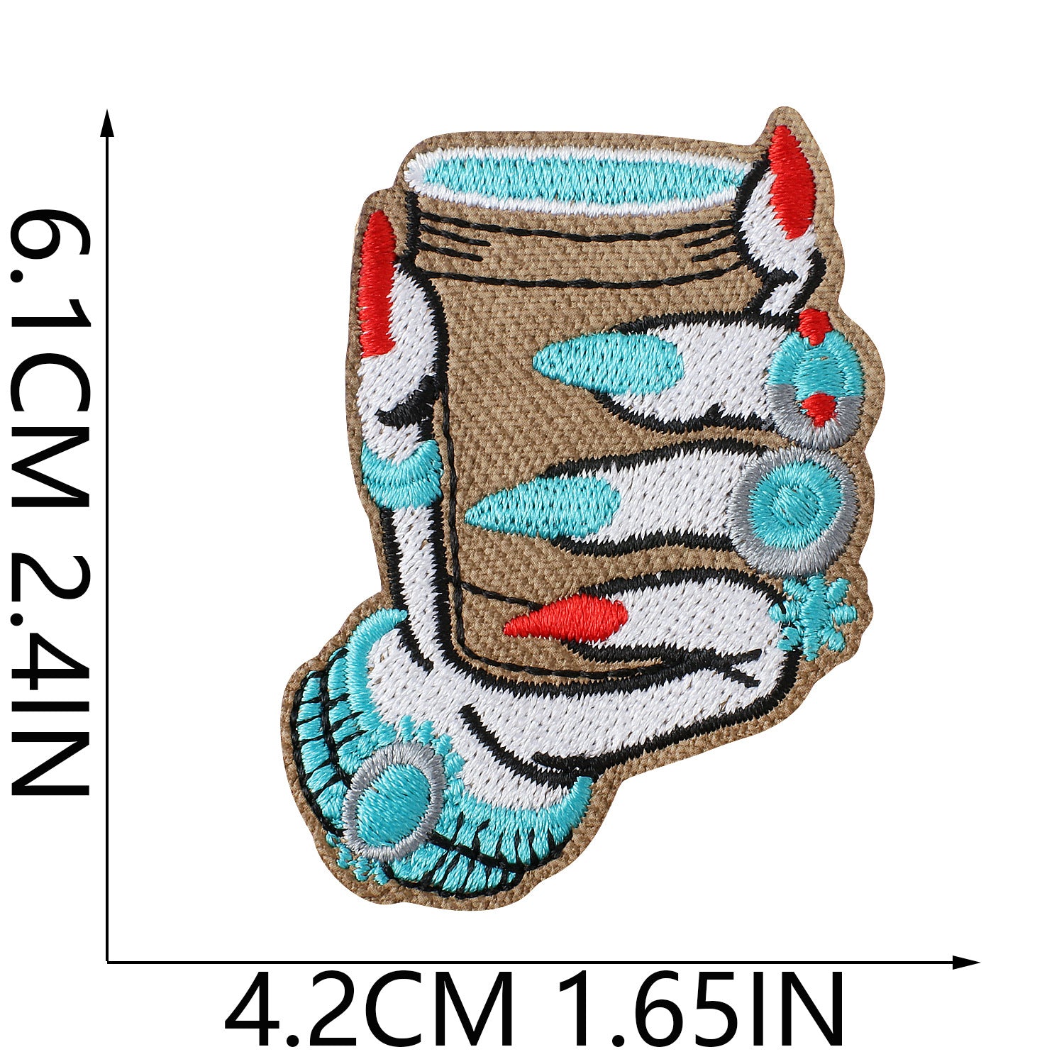 Wholesale Western Cowboy Cactus Embroidered Iron On Patches DIY et And Bag Crafts Boutique Resale
