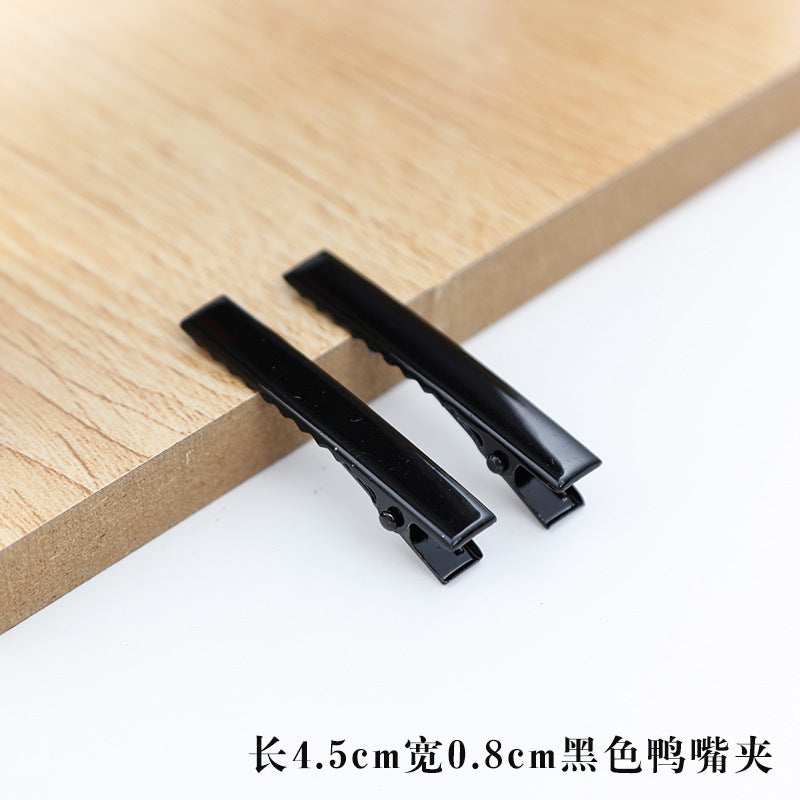 Wholesale 30pcs/pack Handmade Cream Glue DIY Word Clip Hairpin Material Package Accessories