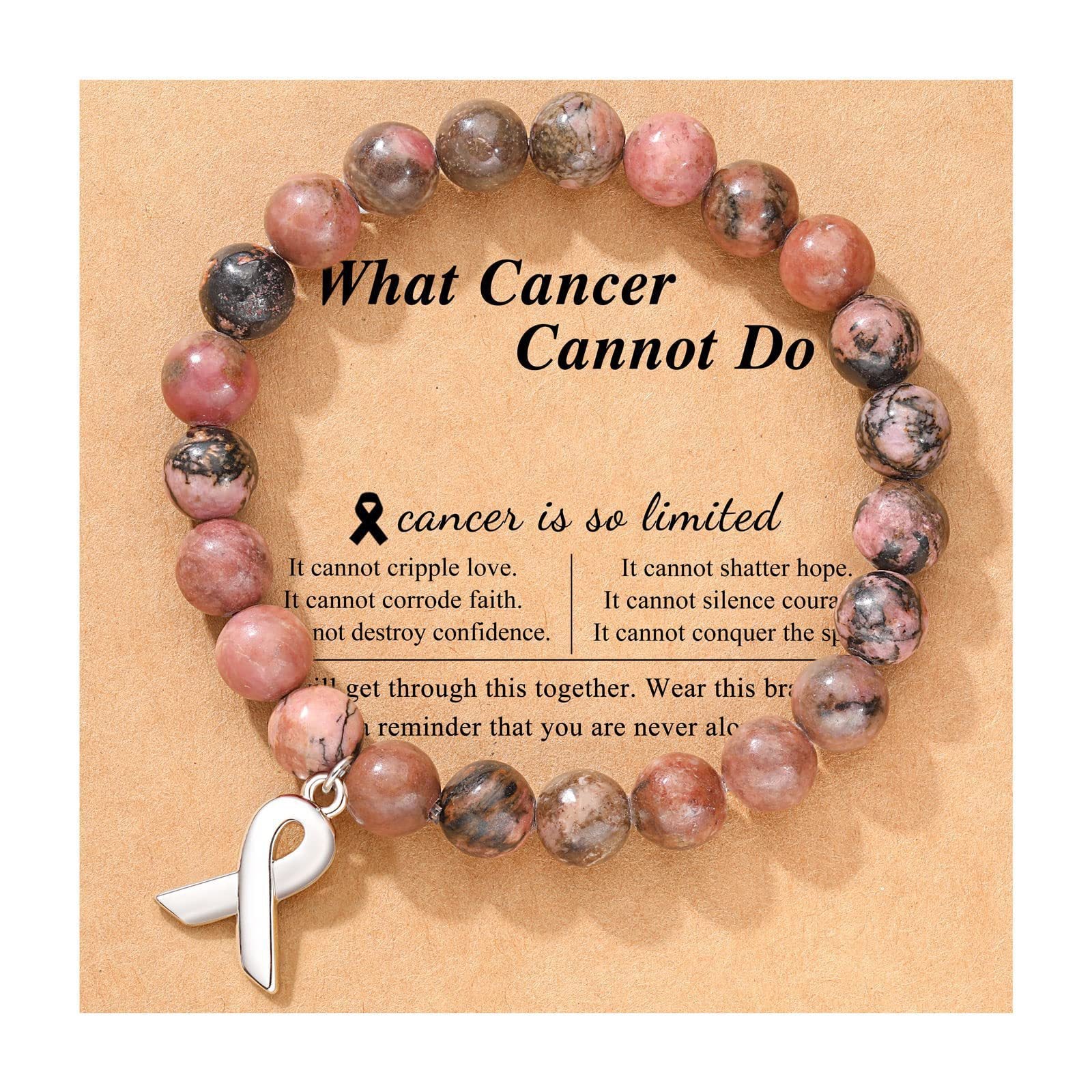 Wholesale Women S Pink Ribbon Bow Crystal Bracelet Cancer Awareness Pendant Charm Holiday Gift Jewelry Accessory