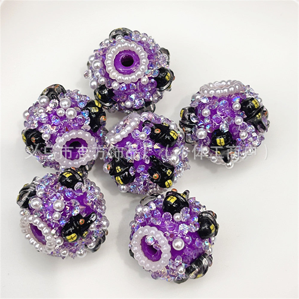 Wholesale 30pcs/pack flower ball DIY beaded