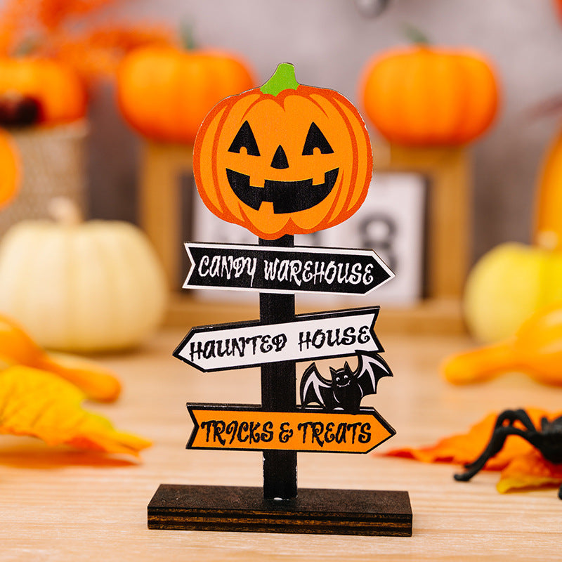 Wholesale New Halloween Pumpkin Ghost Letter Ornament