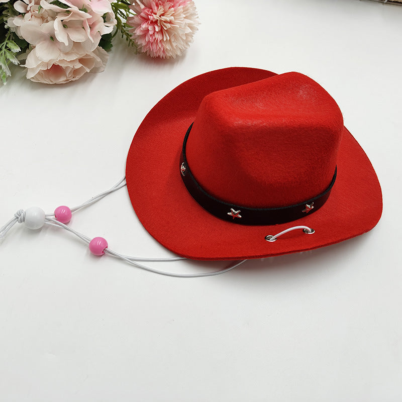 Wholesale Mexico Western Cowboy Hat Birthday party Hat Sunshade Sunscreen Hat Mini Pet Hat