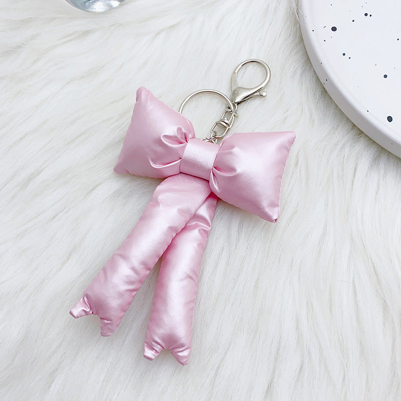 Wholesale =Fashionable sweet girl stuffed cotton bow bag pendant