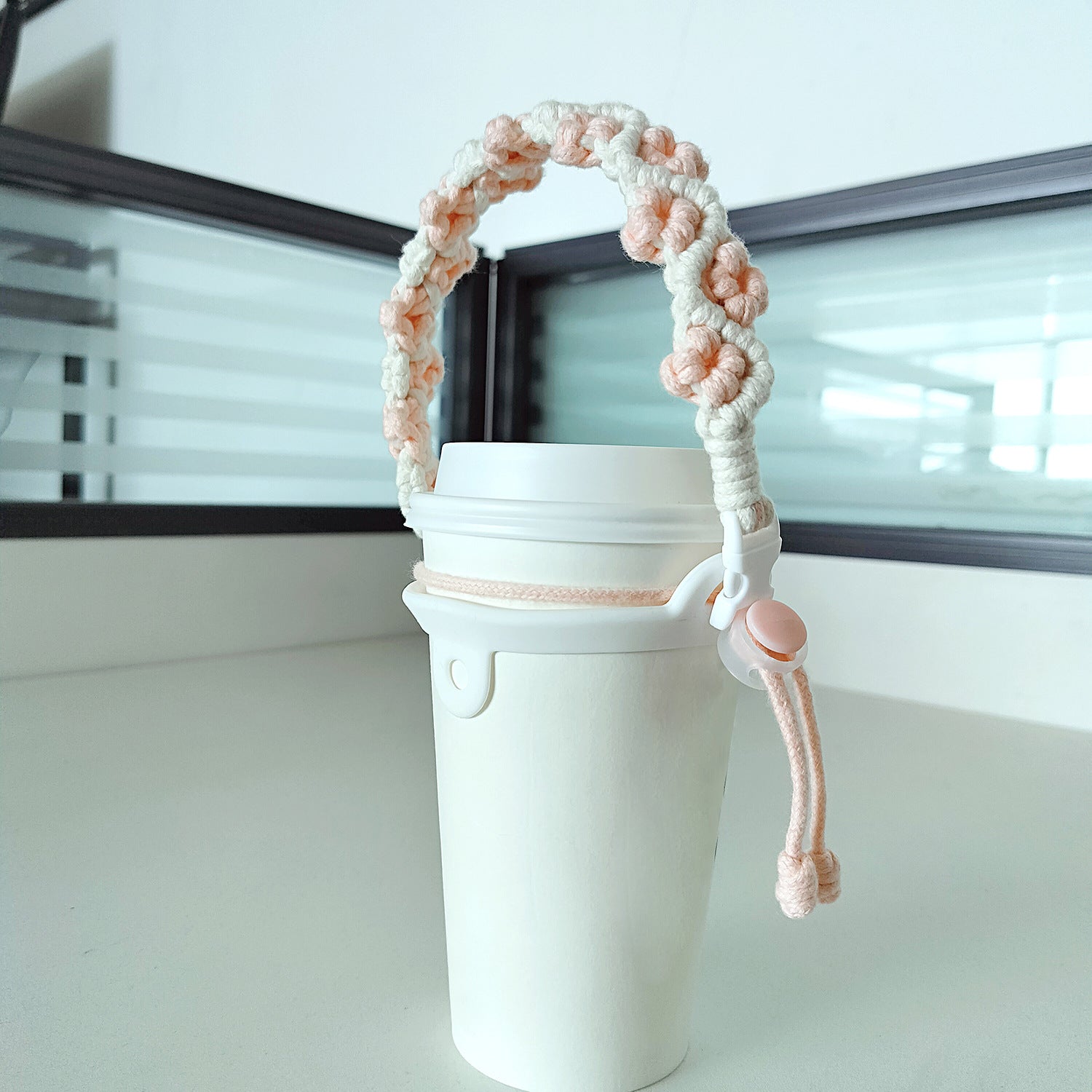 Wholesale Flower Rose Sports Water Cup Hand Rope Cup Accessories