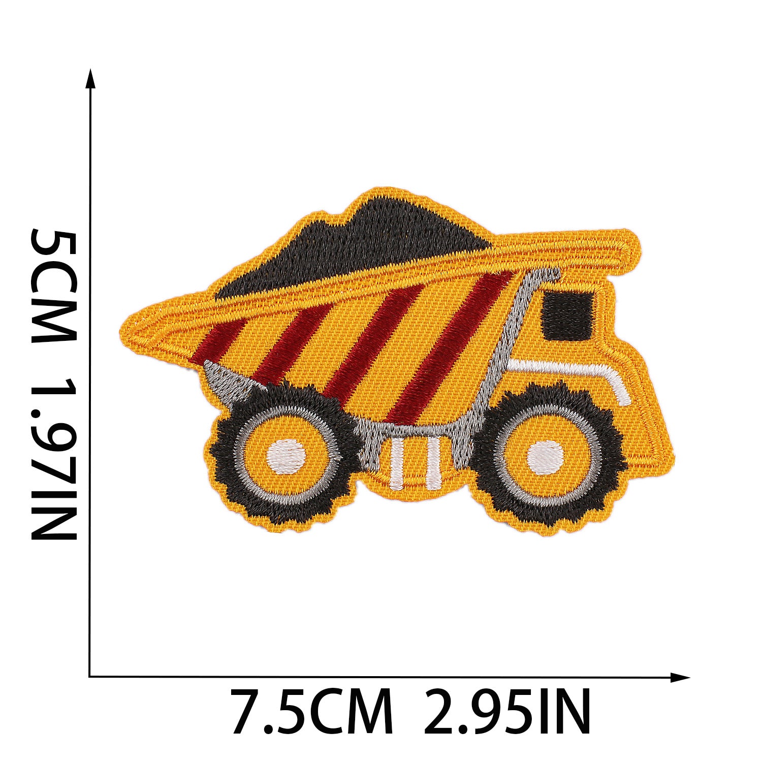 Wholesale Stylish Cartoon Police Car Embroidery Patch Polyester Clothing Patch For Everyday Wear Resale Accessory
