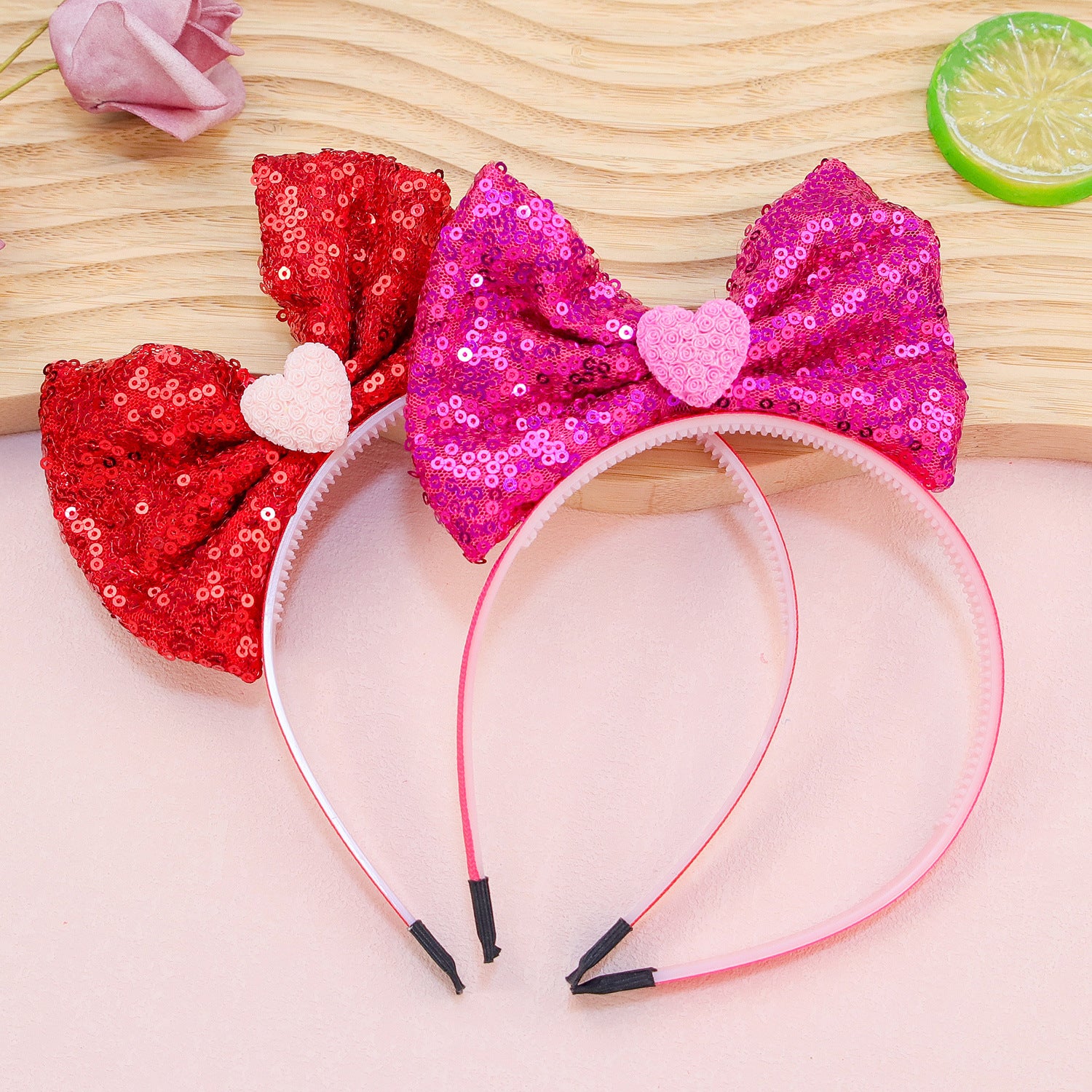Wholesale Valentine's Day Extra Large Three-dimensional Bow Love Pattern Headband