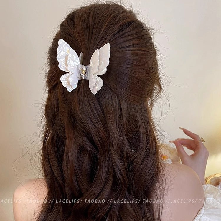 Wholesale Butterfly Acetate Streamer Shark Clip