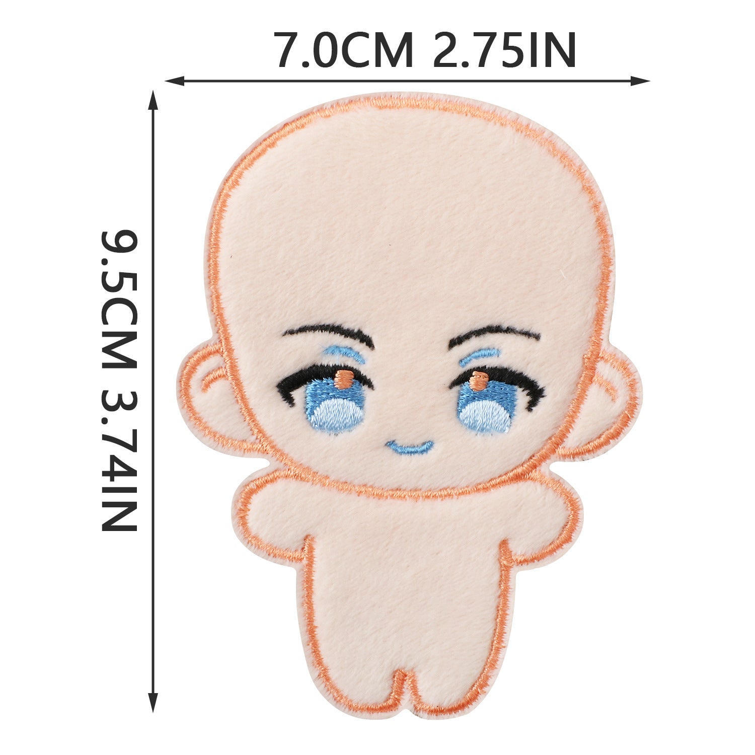 Wholesale Fashion Embroidered Iron On Patches Cozy Woven Doll Design For Jeans Canvas Bag DIY Craft Supply Bag Charm OLY Exclusive
