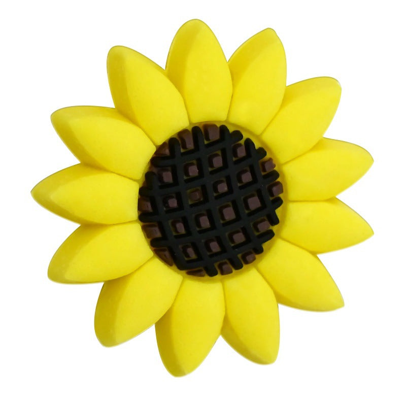 Wholesale Random 100pcs Candy colored Flower Focal Beads