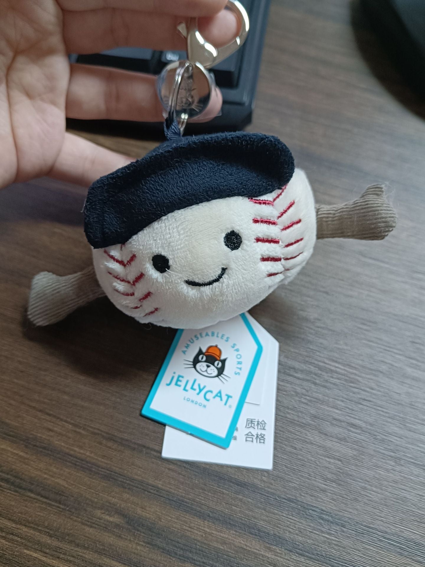 Wholesale High Version J Family Fun Sports Baseball Bag Hanging Ornaments Plush Doll Doll Keychain for Boys Day Gift