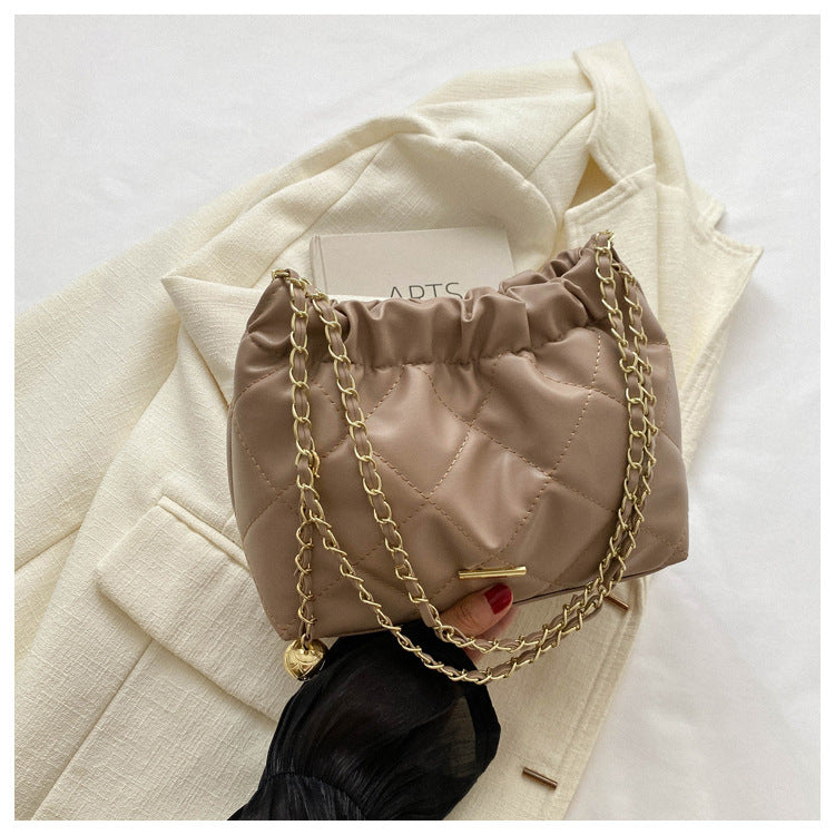 Wholesale New Fashion Casual Diamond Chain Shoulder Bag