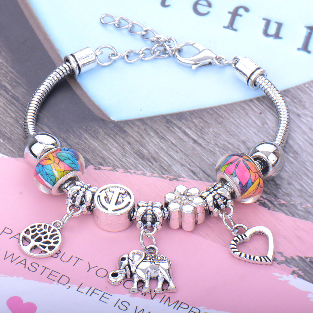 Wholesale Animal Shape Elastic Beaded Adjustable Size Bracelet