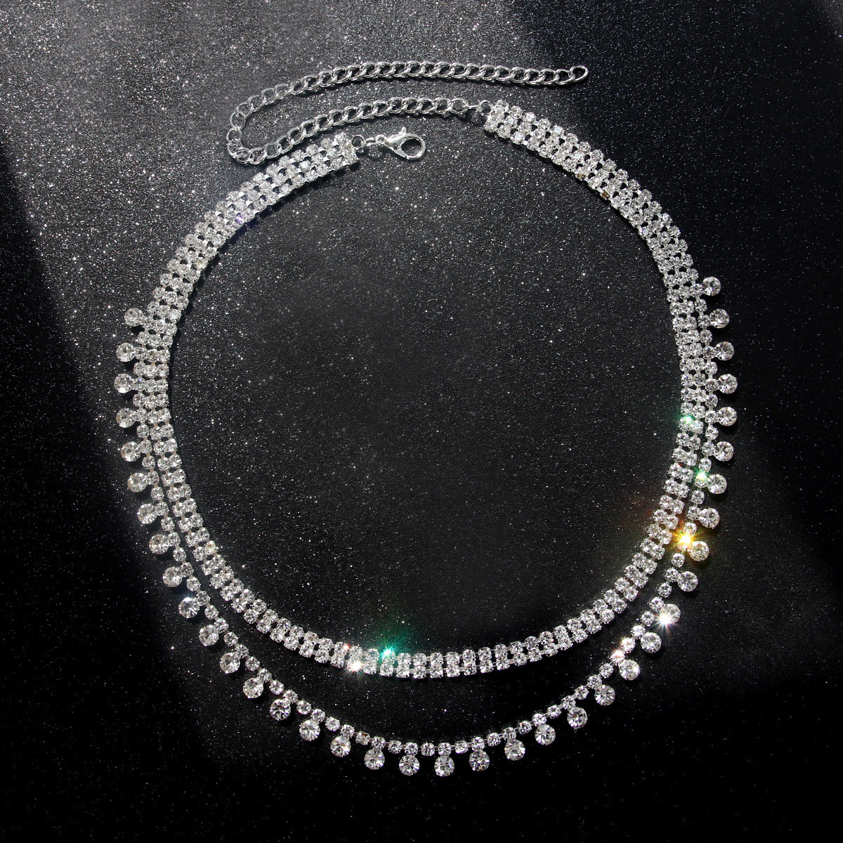 Wholesale Rhinestone Tassels Full of Claw Chains Clavicle Chains