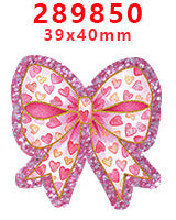 Wholesale Random 30pcs Pink Bow Series Acrylic Flatback