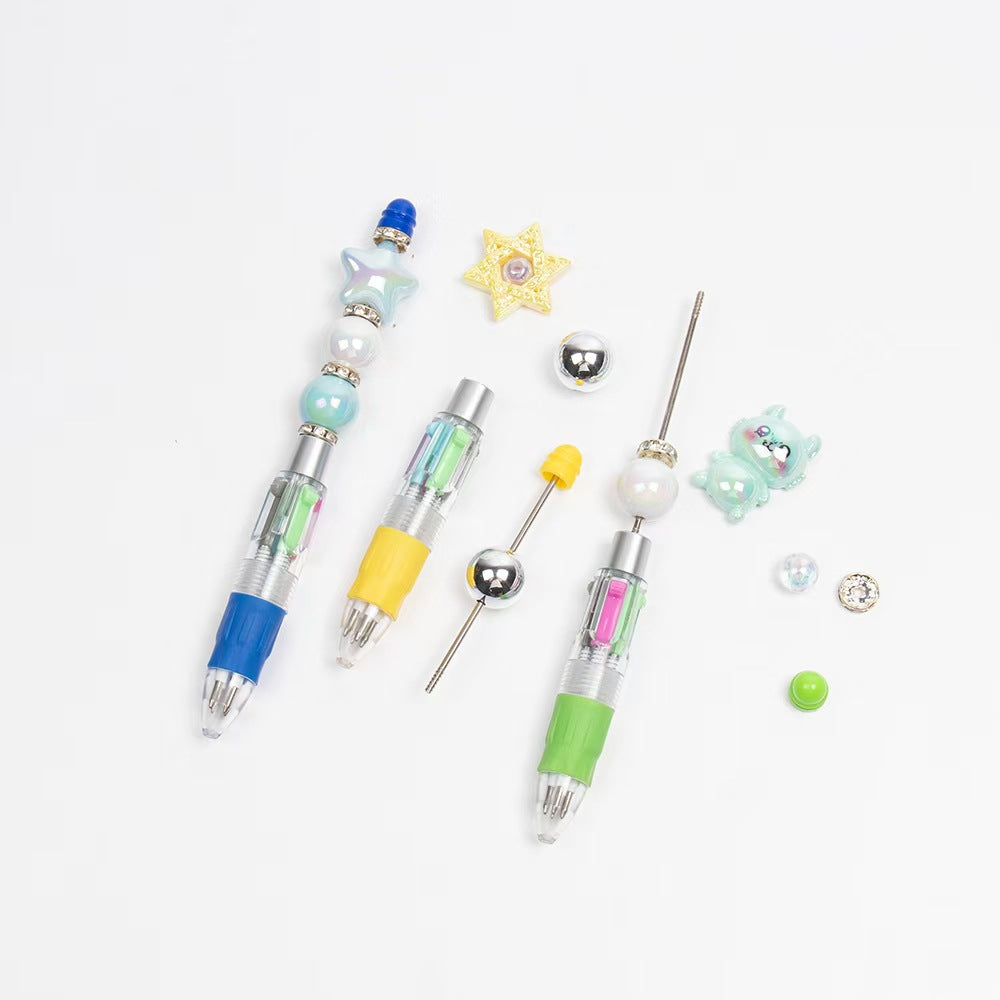 Wholesale 2pcs Cartoon Four Color Beaded Pen