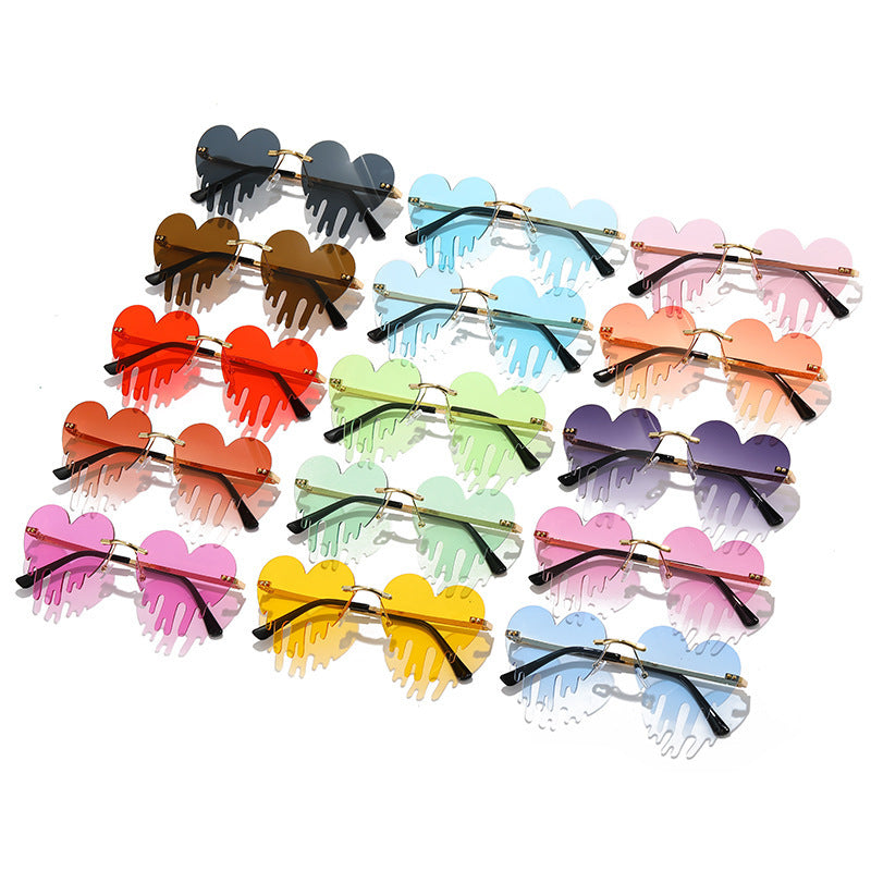 Wholesale 028 New Fashion Personalized Sunglasses Colorful Ocean Lens Sunglasses for Men and Women