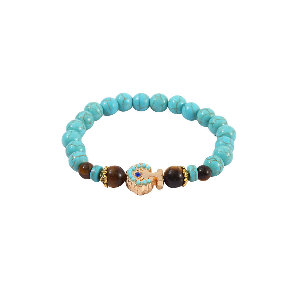 Wholesale Turquoise Bracelet Cross Bead