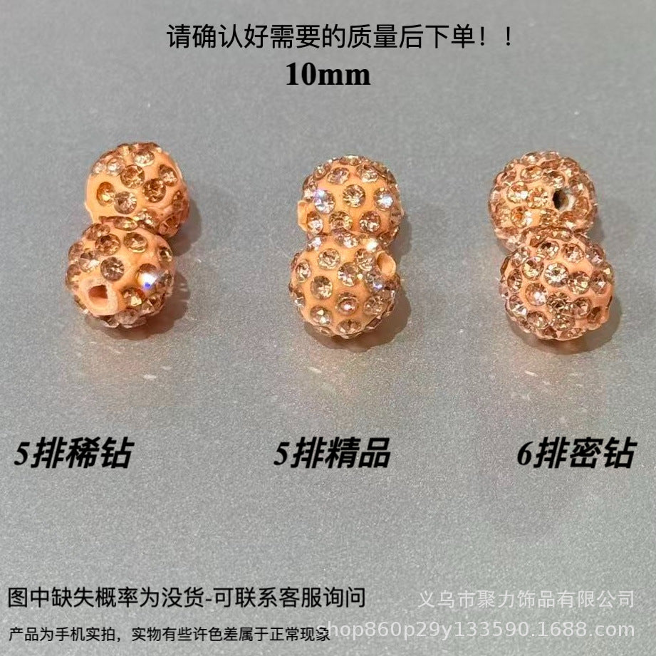 Wholesale 100pcs Polymer Clay Diamond Beads Loose Spacer Beads For DIY Jewelry Making Trendy Fashion Accessory For Resale