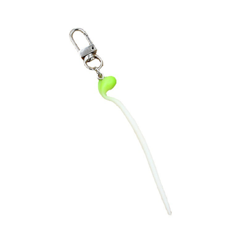 Wholesale PVC Bean Sprouts Keychain