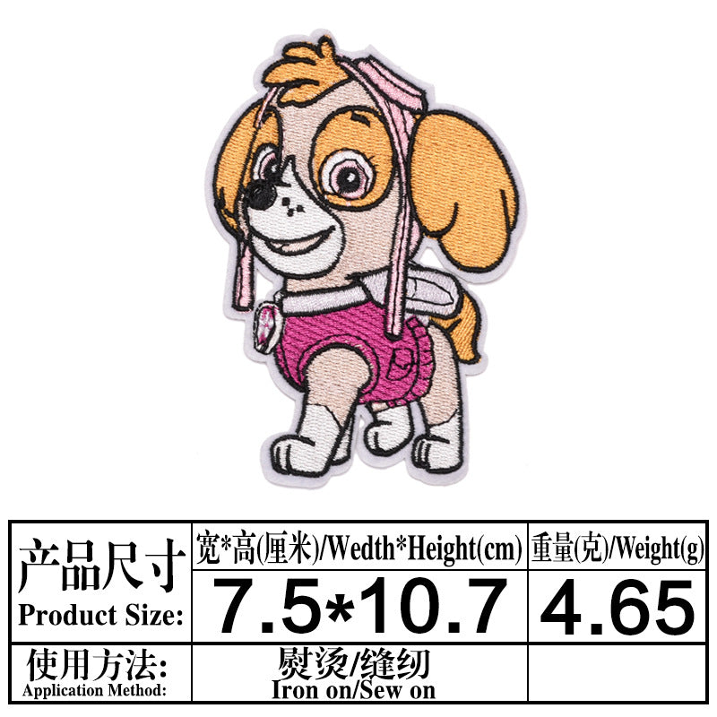 Wholesale Cute Puppy Embroidery Patches 23 Styles Cartoon Cloth Patch Set For Clothing Bags Towels Kids DIY Repair Decor Chic Fashion Accessory