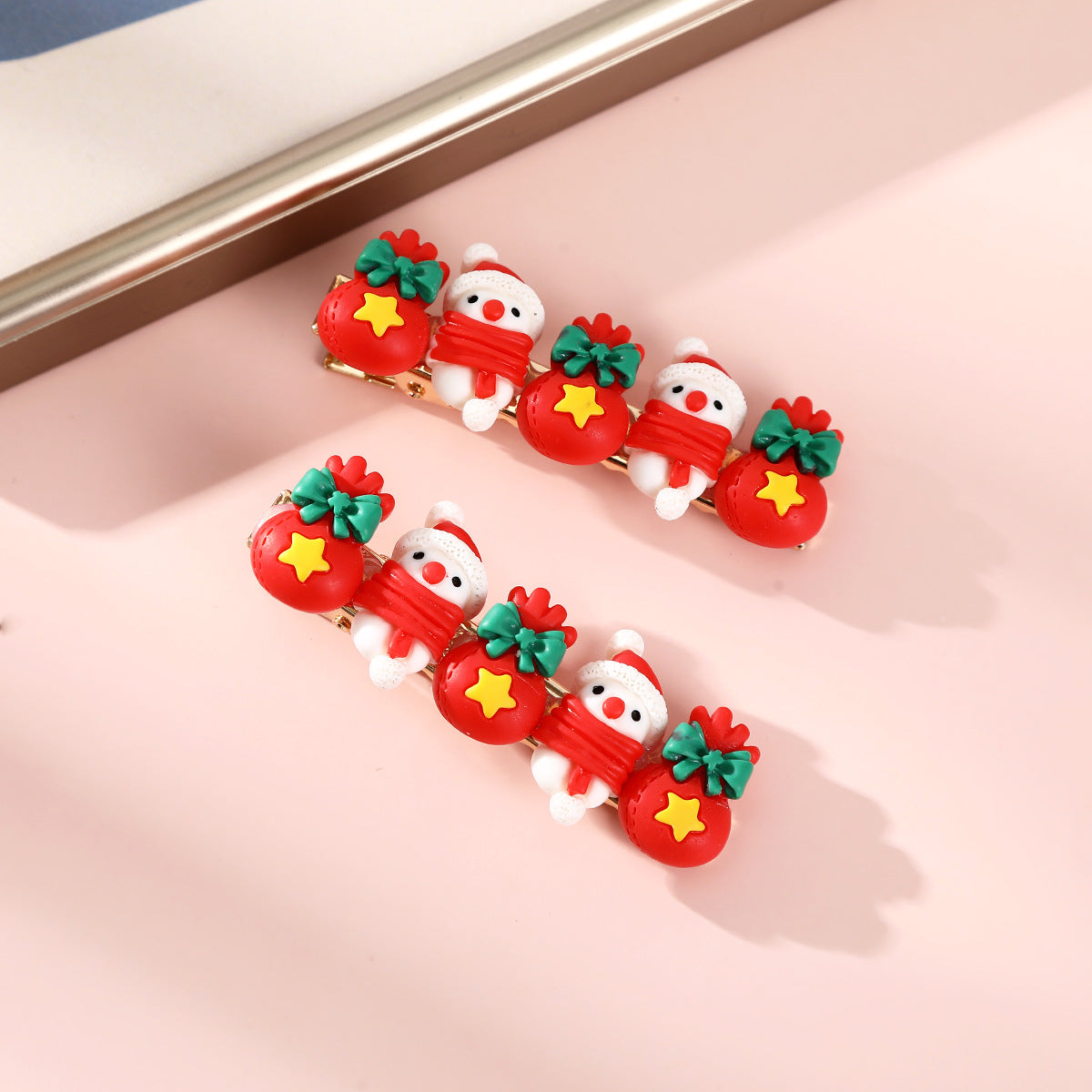 Wholesale Santa Claus Plastic Hairpins