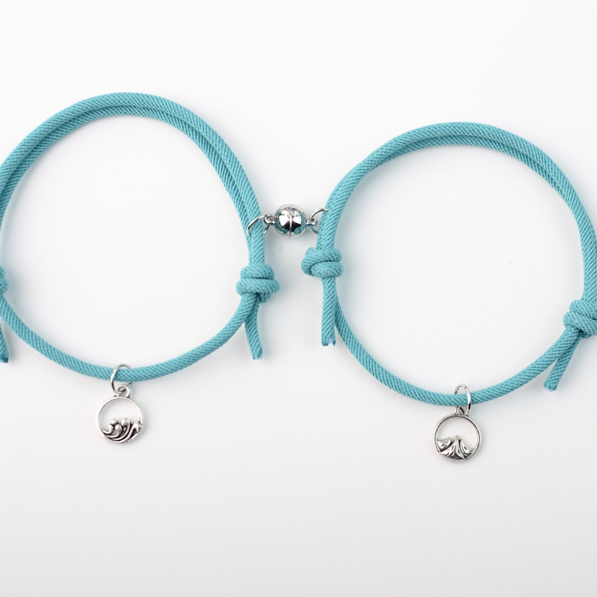 Wholesale  Magnetic Attraction Couple Pair Braided Cord Bracelets