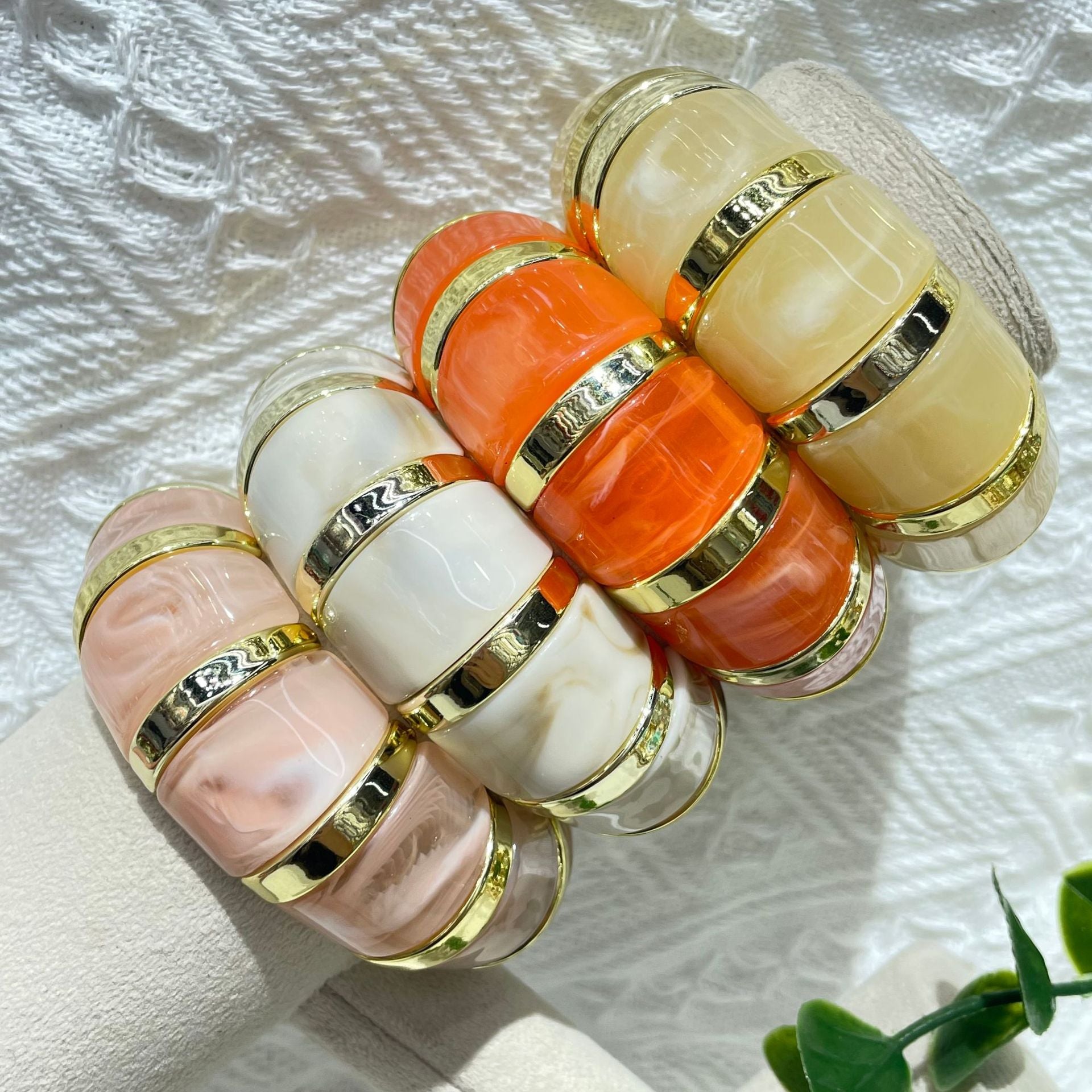 Wholesale New  Acrylic Stamping Rope Simple Maillard Bracelet