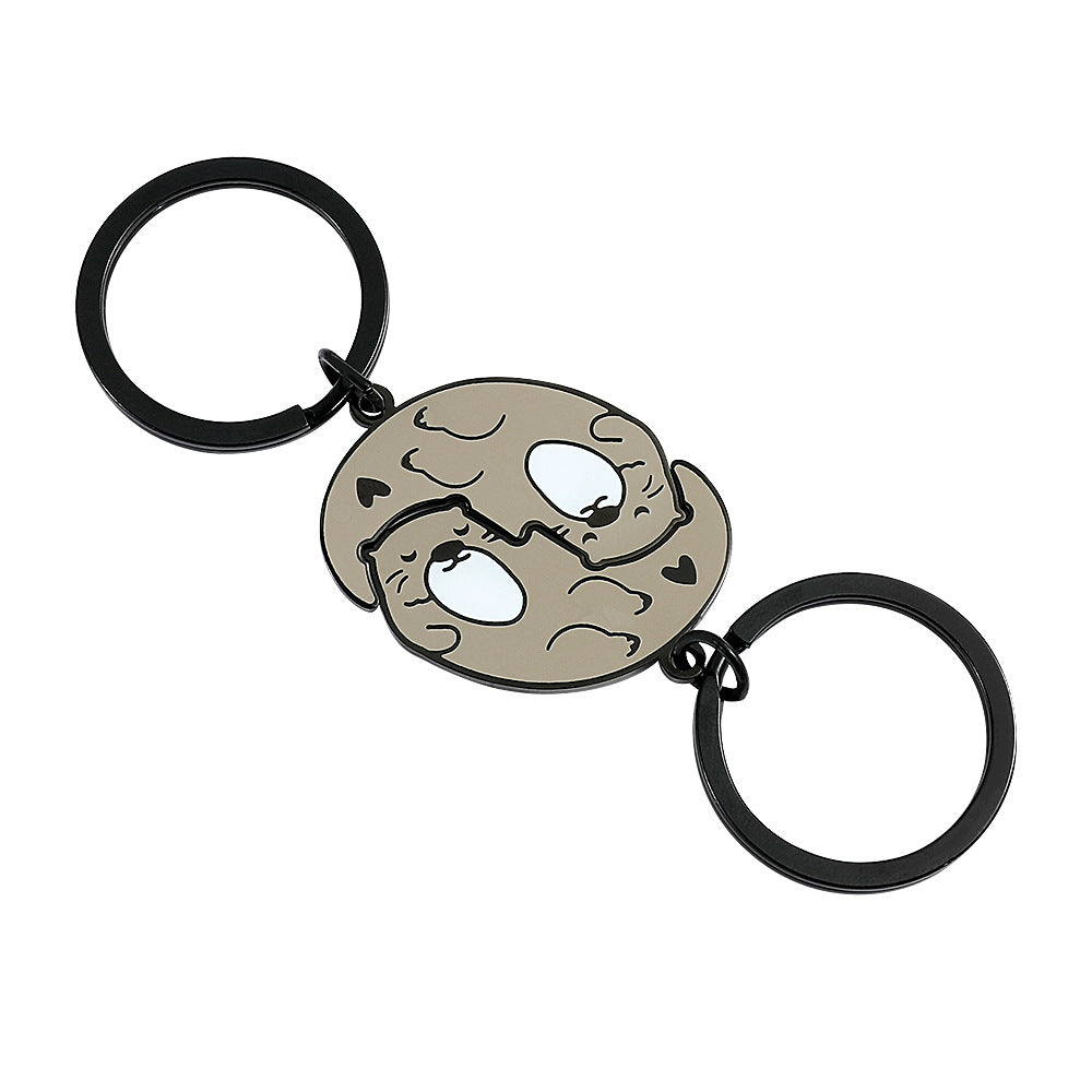 Wholesale Zinc Alloy Cat Puzzle Keychain