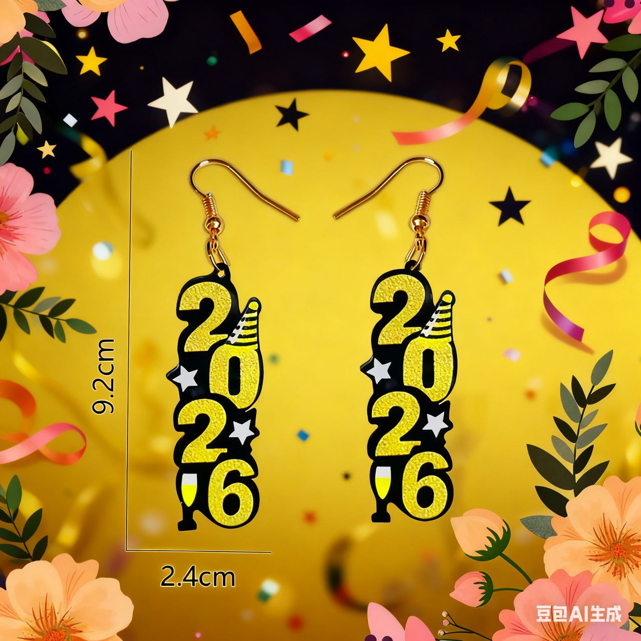 Wholesale 2026 Digital Acrylic Earrings