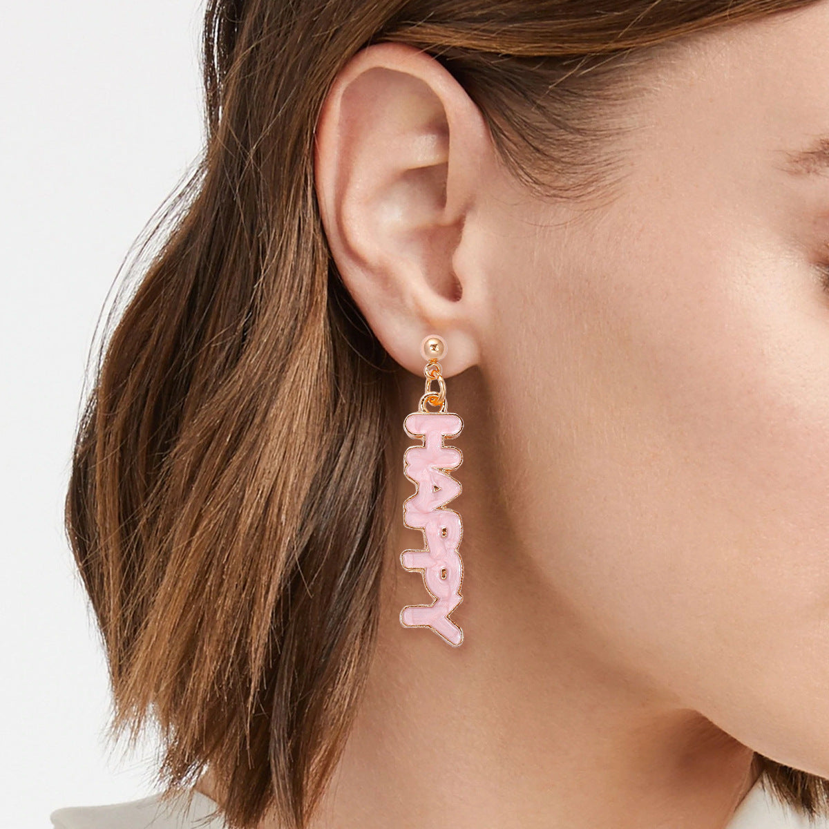 Wholesale Easter Oil Drop Alloy Earrings