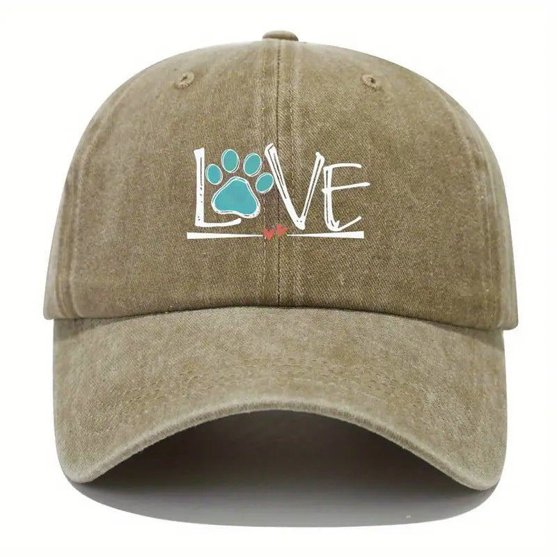 Wholesale LOVE Dog Paw Baseball Cap